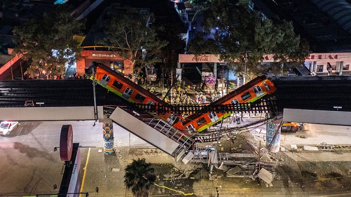 Accidente metro México