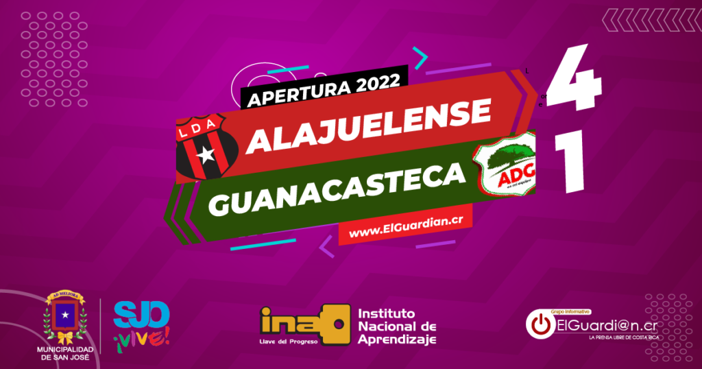 Alajuelense golea a Guanacasteca 4x1