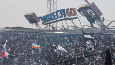 Estructura del Estadio Monumental de Chile colapsó en "Banderazo"