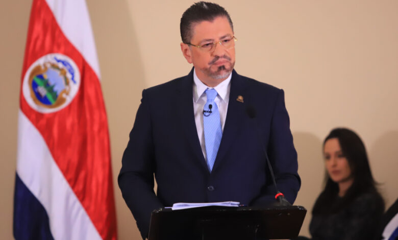 Presidente Rodrigo Chaves cancela viaje a México