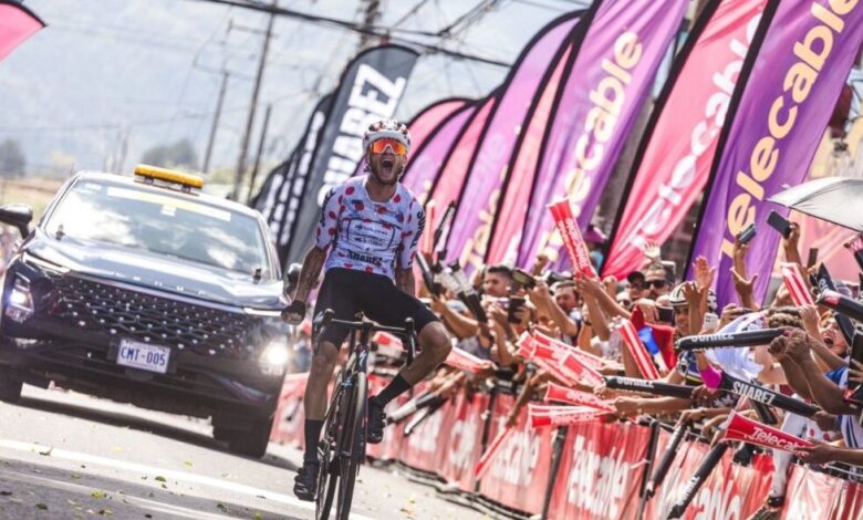 Sebastián Moya triunfó en penúltima etapa de la Vuelta Costa Rica