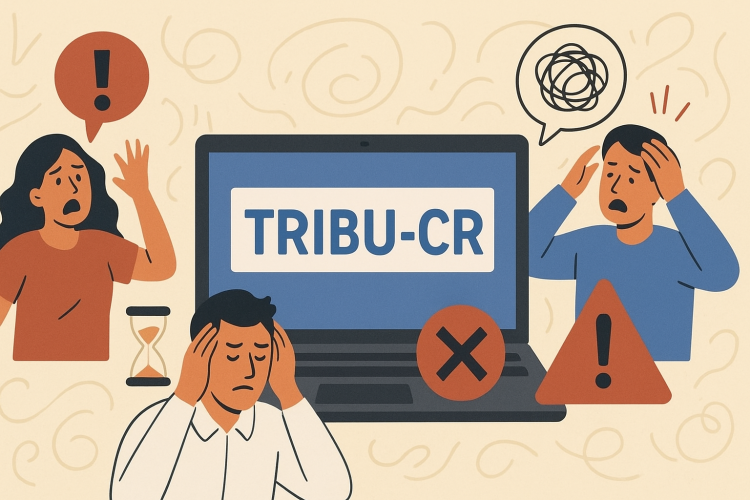 Tribu-CR: usuarios reportan fallos y frustración con la nueva plataforma de Hacienda