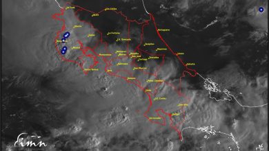 IMN: Lluvias intensas afectan la vertiente del Pacífico por influencia del huracán Melissa