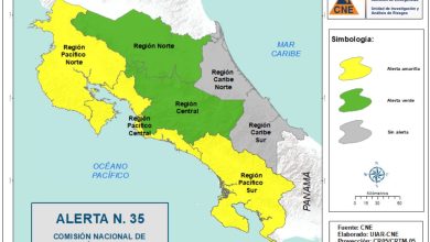 IMN alerta por lluvias intensas y riesgo de inundaciones este miércoles