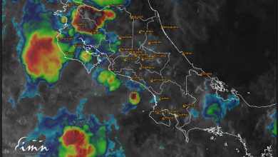 IMN advierte sobre lluvias y tormentas eléctricas para este sábado en varias regiones del país