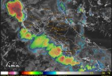 Tormenta tropical Melissa influye en el clima de Costa Rica con lluvias y tormentas eléctricas