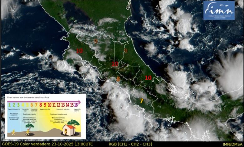 IMN alerta por fuertes lluvias y tormenta tropical Melissa en el Mar Caribe