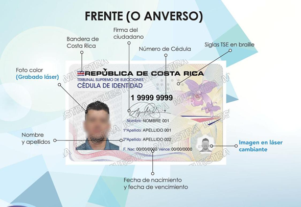 TSE presenta nuevo diseño de la cédula de identidad con mayores medidas de seguridad