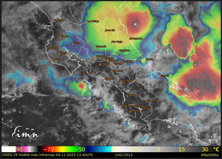 Onda tropical #43 provoca lluvias intensas en el Caribe y la Zona Norte 