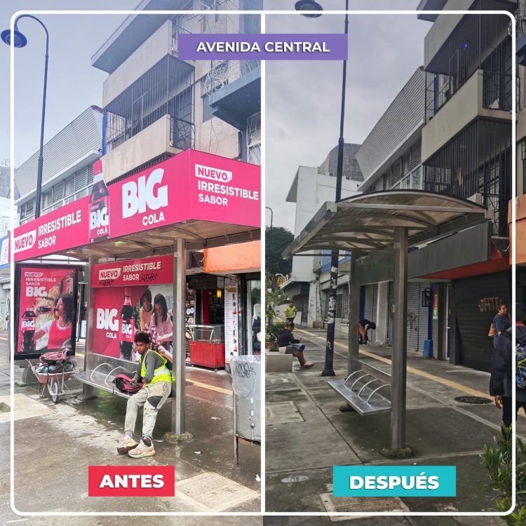 Municipalidad de San José retira publicidad invasiva para mejorar accesibilidad y orden urbano