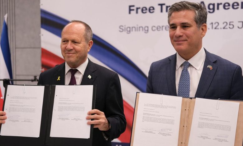 Costa Rica amplía mercados con TLC firmado con Israel