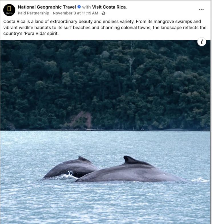 NatGeo posiciona a Costa Rica ante 14,9 millones de turistas como "Pura Vida"