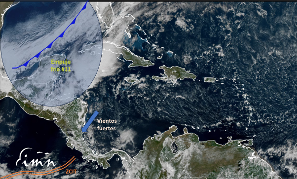 Empuje frío #11 provoca fuertes vientos y lluvias en varias regiones del país
