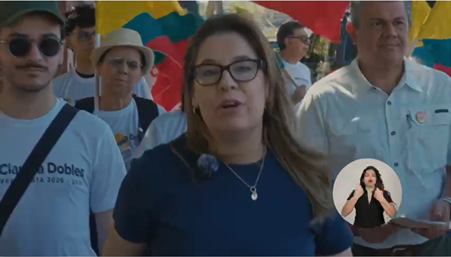 Claudia Dobles propone pensión y seguro en plataformas digitales