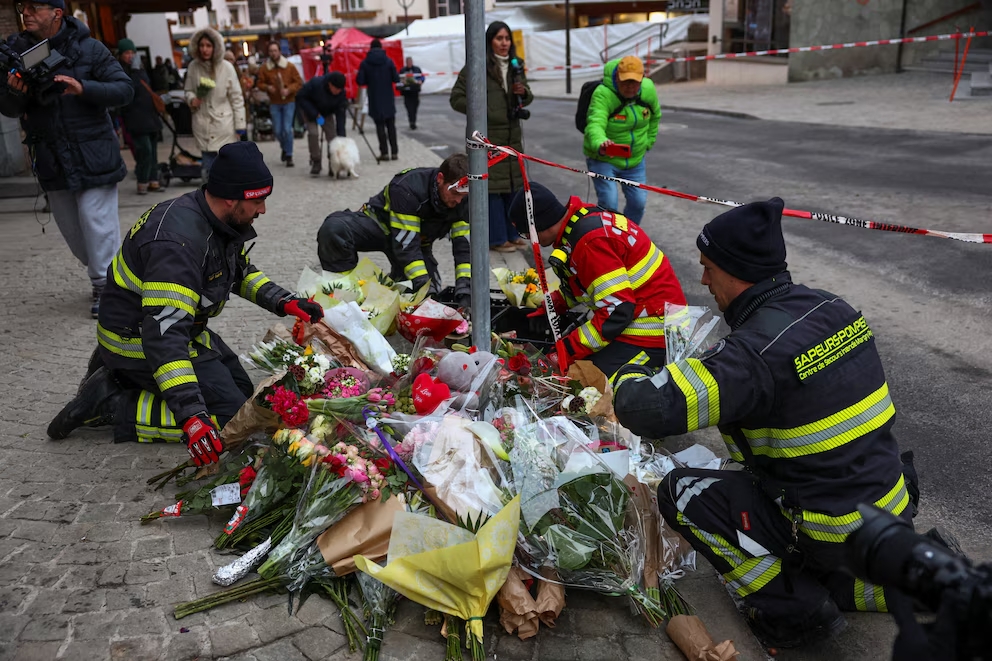 Incendio en bar suizo que dejó 40 muertos habría sido causado por bengalas