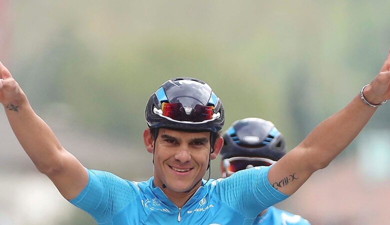 Andrey Amador sufre caída en Parrita