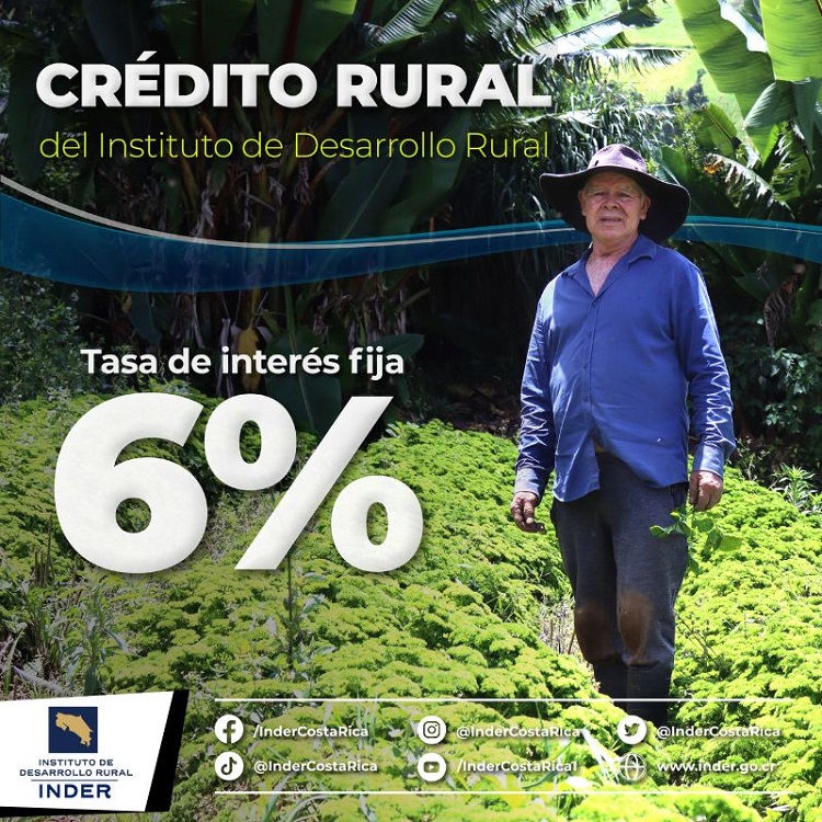 Inder dispone de créditos desde para reactivar negocios en zonas rurales