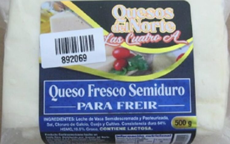 Alerta sanitaria: detectan presencia de Staphylococcus aureusen en lote de queso vendido en supermercados
