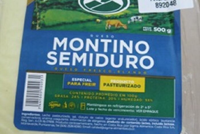 Salud retira del mercado queso Monteverde tras hallazgo de Listeria
