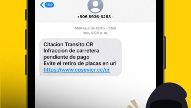 ¡Evite estafas! COSEVI alerta sobre falsos cobros por SMS