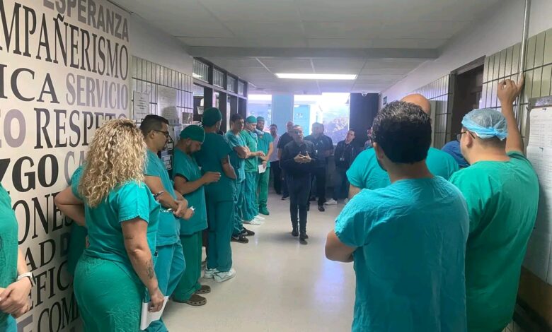 Más de 2400 funcionarios de la CCSS se sumaron a la huelga este miércoles