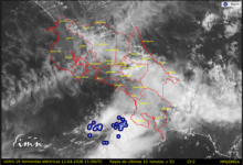 Vientos intensos y lluvias persistirán este domingo en gran parte del país