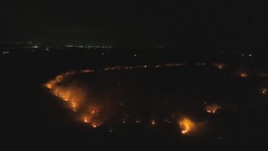 Incendio amenaza la Reserva Lomas Barbudal en Guanacaste