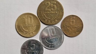 ¿Tiene monedas de ¢5, ¢10 y ¢25 del diseño anterior? El BCR las recibirá antes de que pierdan valor