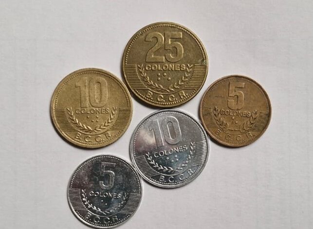 ¿Tiene monedas de ¢5, ¢10 y ¢25 del diseño anterior? El BCR las recibirá antes de que pierdan valor