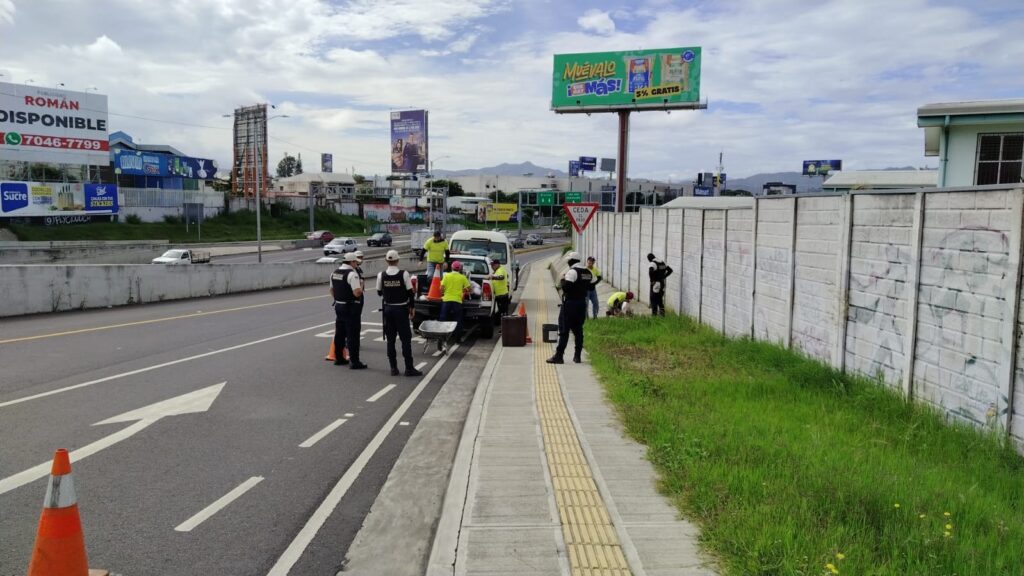 Trabajos en Circunvalación Norte y Autopista Florencio del Castillo