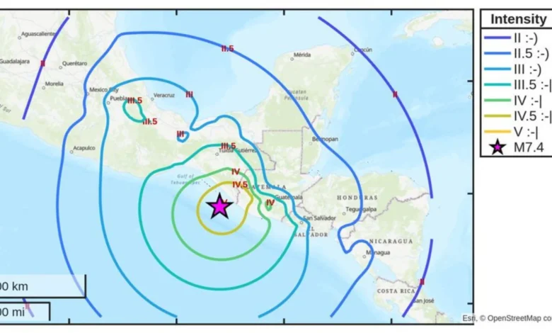 Fuerte terremoto de 7,4 sacudió México y Centroamérica