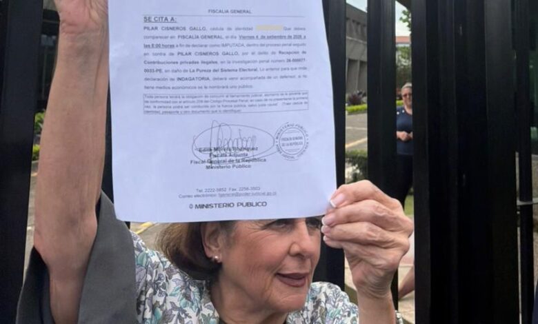 Pilar Cisneros retó a la Fiscalía a notificarla y la notificación llegó